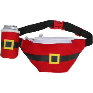 Tipsy Elves Santa Claus Fanny Pack w/Drink Holder