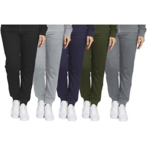 3-Pack Women's Moisture Wicking Jogger Sweatpants