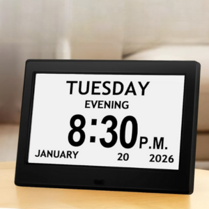 Digital 10'' Alarm Clock w/Remote