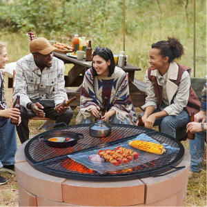 Folding Fire Pit Grill Grate