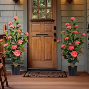 2-Pack 3' Artificial Camellia Trees