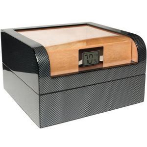 Cedar 30-Cigar Humidor w/Digital Hygrometer
