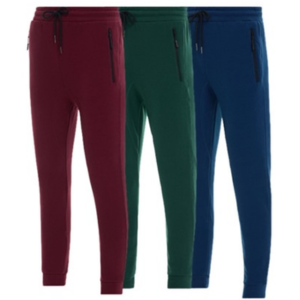 3-Pack Men's Zip Pocket Fleece Joggers
