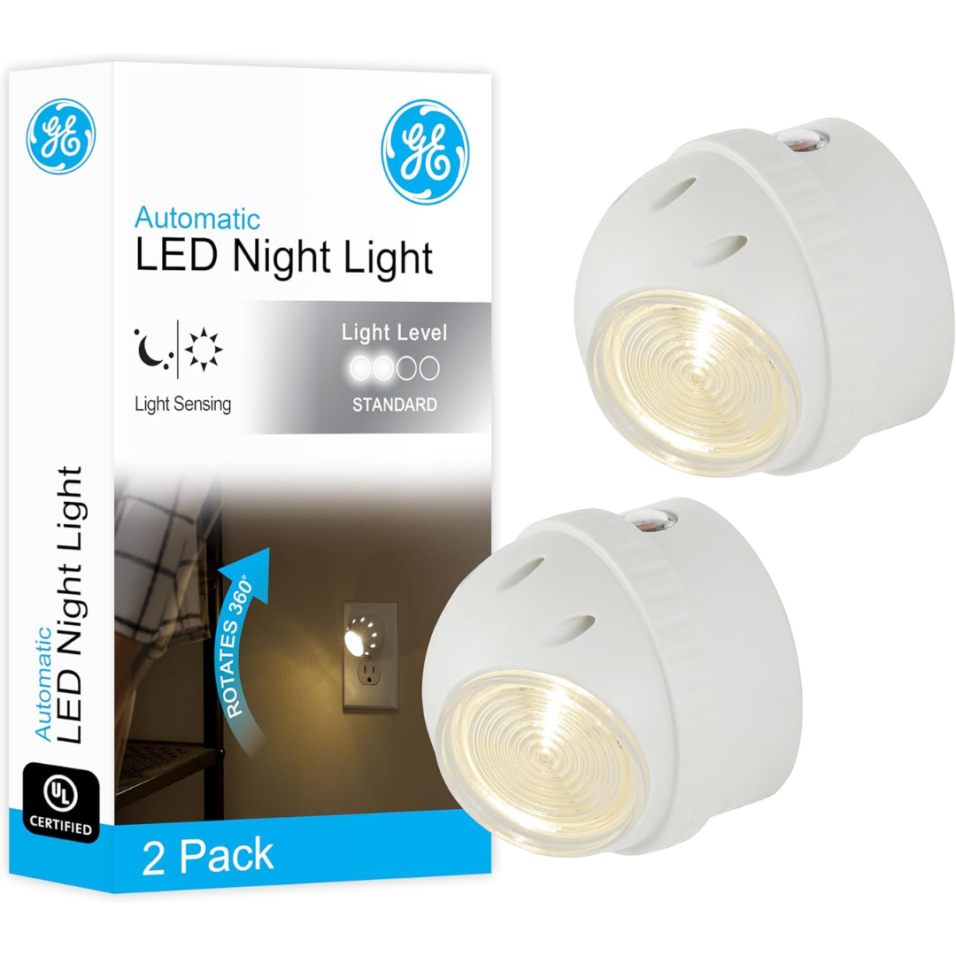 2-Pack GE Rotating LED Night Lights