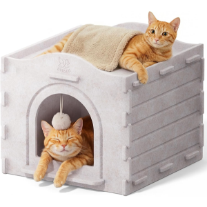 Foldable Cat House w/Scratch-Resistant Board