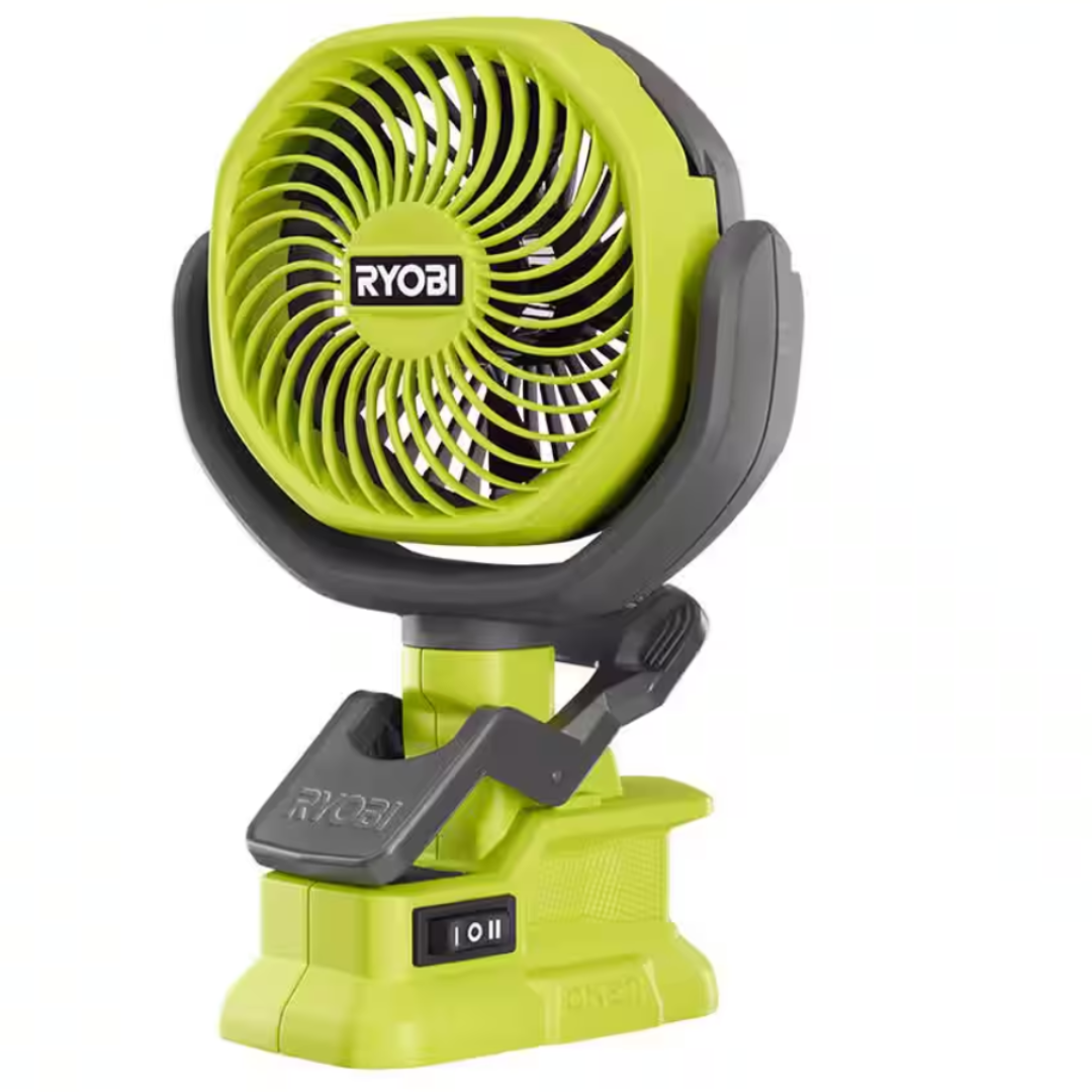 Ryobi ONE+ 18V Cordless 4” Clamp Fan