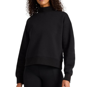 Reebok Womens Vector Mock Neck Sweatshirt