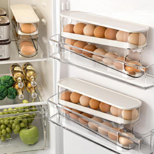 Auto Rolling Egg Storage Organizer
