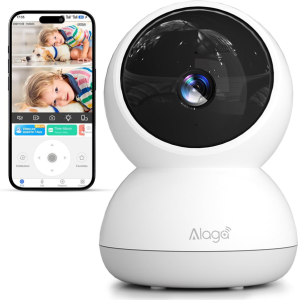 Indoor 3K HD Pan/Tilt Security Camera w/App & Night Vision