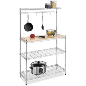 Whitmor Baker's Rack w/Wood Cutting Board