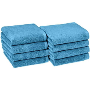 Amazon Basics 8-Pack Quick-Dry Hand Towels