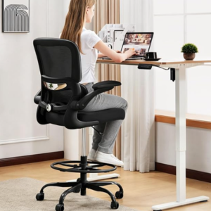Ergonomic Adjustable Height Standing Desk Chair