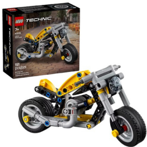 LEGO 151-Piece Technic Yellow Motorcycle Toy