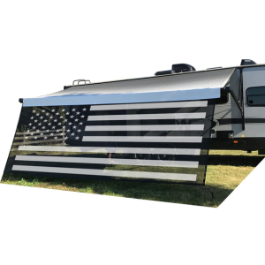 RV 20'3'' American Flag Awning Shade Screen