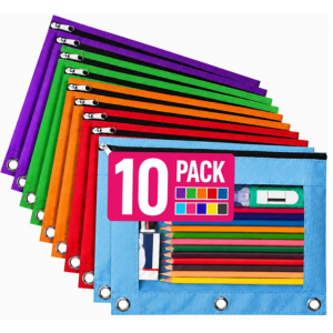 10-Pack Pencil Case Pouch