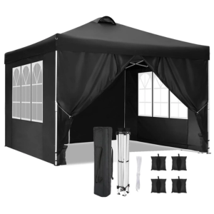 Waterproof 10' Pop up Canopy Tent w/Sidewalls