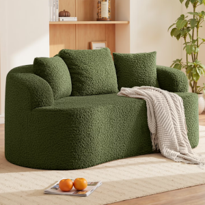 3-Seater Teddy Plush Sofa