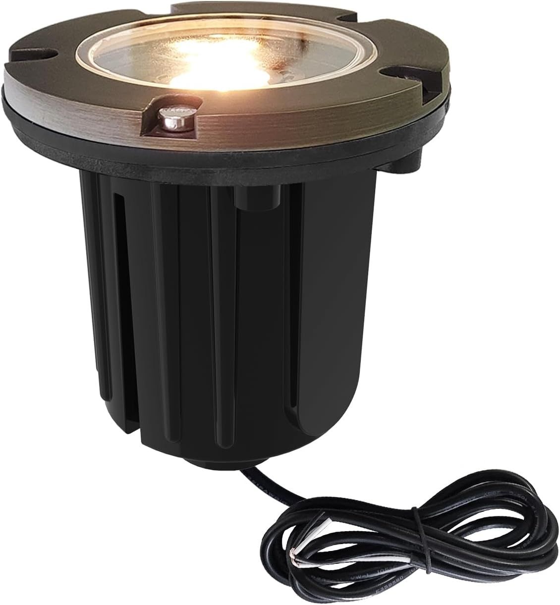 Malory Brass 12V LED In-Ground Light