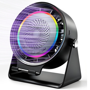RGB Bluetooth Speaker w/Phone Stand & Desk Fan