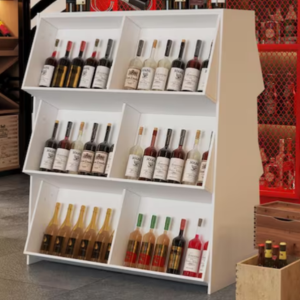 48-Bottle Wood Wine Rack w/Storage Racks