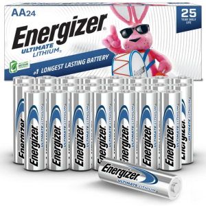 Energizer 24-Count Ultimate Lithium AA Batteries
