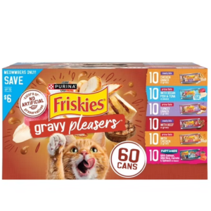 Purina Friskies 60-Can Wet Cat Food Variety Pack