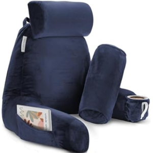 Memory Foam Reading Pillow w/Pockets