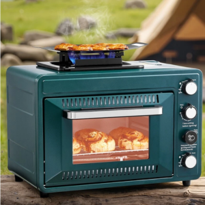 Portable 2-in-1 Gas Camping Stove Oven