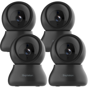 4-Pack 2K Indoor Security Cameras w/Alexa