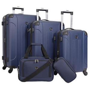 Travelers Club 5-Piece Hardside Expandable Spinner Luggage Set