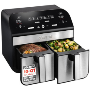 Gourmia 10Qt. Dual Basket Air Fryer