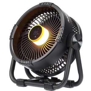 BougeRV 20000mAh Rechargeable Camping Fan w/Light & App