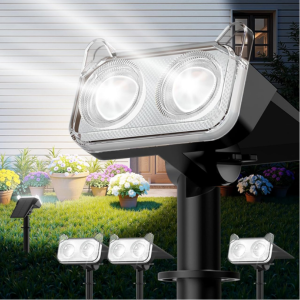 4-Pack Dusk-to-Dawn Solar Spot Lights