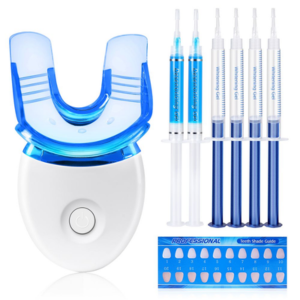 Teeth Whitening Kit w/LED Light & Whitening Gel