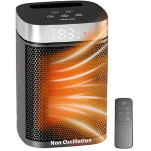 Portable 1500W Space Heater w/Thermostat & Remote