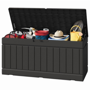 Homall 82Gl. Lockable Outdoor Resin Storage Deck Box