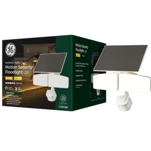 GE Solar LED Motion Sensor Security Floodlight