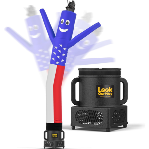American Flag 7' Inflatable Tube Man