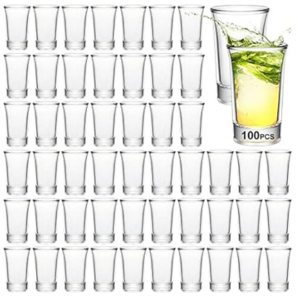 100-Piece 1.5oz. Clear Glass Shot Glasses