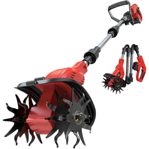 Cordless 9'' Tiller Cultivator w/Battery