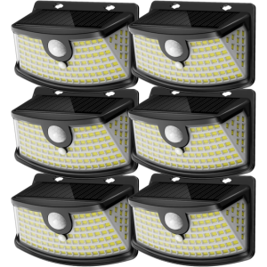 6-Pack Solar Motion Sensor Lights