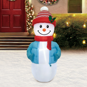 Inflatable 4' Christmas LED Snowman
