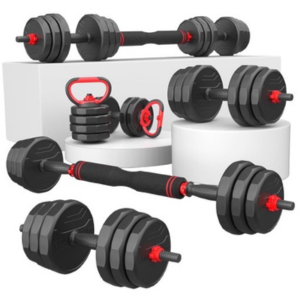 Adjustable 70lb 5-in-1 Dumbbell, Barbell & Kettlebell Combo