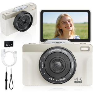 4K Digital Digital Vlogging Camera w/32GB SD Card