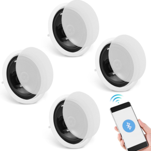 4-Piece 6.5'' Bluetooth Ceiling Speakers
