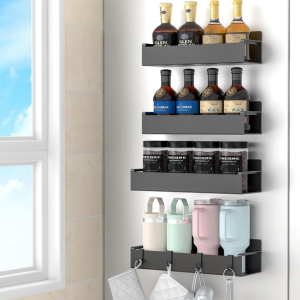 4-Pack Magnetic Spice Rack Organizer Set
