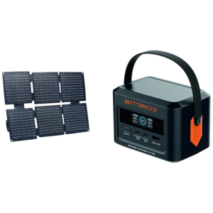 Wattbricks Portable 99.2Wh Power Station & Solar Panel
