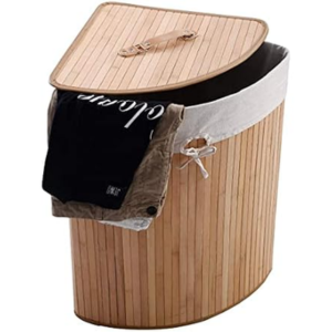 Bamboo Laundry Hamper w/Lid