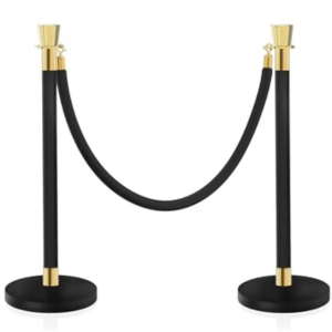 2-Piece Velvet Rope Stanchion Posts