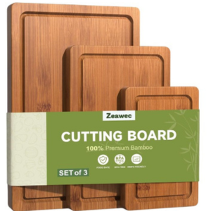 3-Piece Bamboo Cutting Board Set